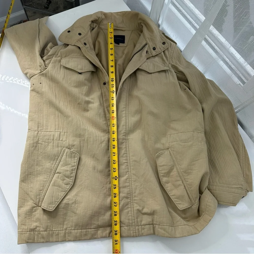 BANANA REPUBLIC men’s jacket CASUAL long sleeve TAN khaki stylish Ribbed L